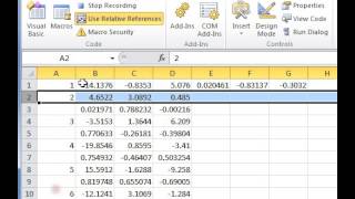 Using Relative Reference when Recording an Excel Macro [upl. by Eimirej]