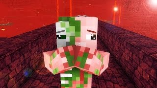 Zombie Pigman Life 12  Minecraft animation [upl. by Kyte]