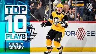 Top 10 Sidney Crosby plays from 201819 [upl. by Petite]