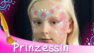 🐯 Kinderschminken Prinzessin Gesicht Tutorial  HD [upl. by Thalia]