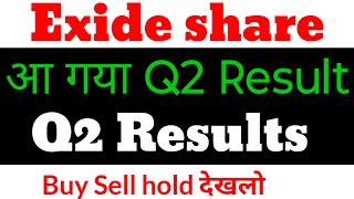 Exide Q2 results 2025  Exide share latest news  exide share latest news today  Exide [upl. by Isabella]