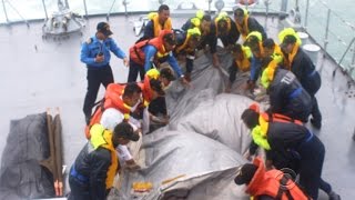 Most bodies still unaccounted for from AirAsia Flight 8510 [upl. by Afatsuom]