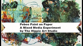 Pebeo Mixed Media Paint Experiment [upl. by Rie]