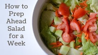 How to Prep Ahead Salad for a Week [upl. by Adnak]