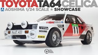 AOSHIMA 124 TOYOTA TA64 CELICA  Showcase [upl. by Edelman]