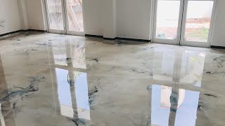 How we made designer Metallic Epoxy floors [upl. by Gensmer]