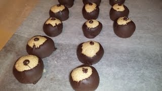 Bullseye Buckeye Peanut Butter Balls  CHRISTMAS [upl. by Lap528]