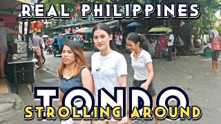 STROLLING AROUND TONDO  MANILA REAL LIFE SCENARIOS 4K 🇵🇭 [upl. by Adyht178]