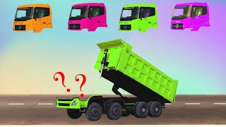 GUESS THE IMAGE OF THE DUMP TRUCK HEAD CORRECTLY  CONSTRUCTION VEHICLE [upl. by Dermott632]