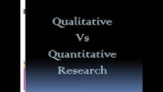 Qualitative Research Vs Quantitative Research in HindiUrdu [upl. by Helman]