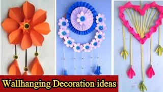 How to make paper wall hanging decoration art and craft decoration diy [upl. by Airot]