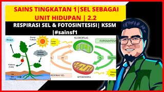 SAINS TINGKATAN 1  22 RESPIRASI SEL DAN FOTOSINTESIS  KSSM sainsf1 [upl. by Duester779]