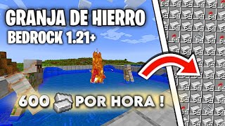 Granja de Hierro 121 Minecraft Bedrock MCPE PS4 SWITCH XBOX PC [upl. by Yunick]