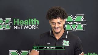 Marshall Football Players Post Game Press Conference Western Michigan [upl. by Christy]