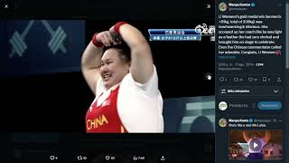 Halterofilia Juegos Olímpicos 2024 81 Kg Femenino Wenwen Li Campeona Olimpica [upl. by Hunley]