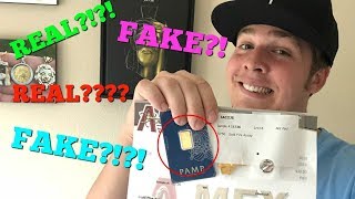 APMEX GOLD BAR TESTED REAL OR FAKE [upl. by Ahsieki]