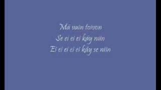 Finlanders Sun ja mun Lyrics [upl. by Carolan371]