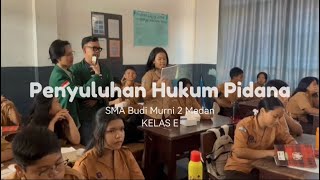 Dokumentasi penyuluhan hukum pidana SMA BUDI MURNI 2 medan [upl. by Arabela]