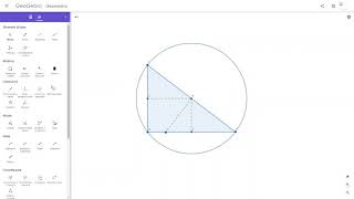 Circocentro in un triangolo rettangolo [upl. by Spindell]