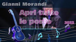 Gianni Morandi Apri tutte le porte  Karaoke [upl. by Lankton]