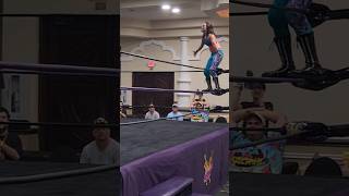 Izzy Moreno from the top rope onto Renee Michelle what a match wrestling ALW prowrestling LIKE [upl. by Auahsoj]