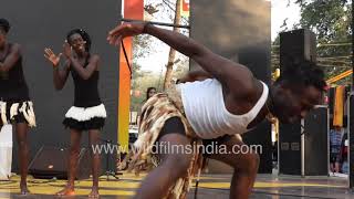 African dance with much hip swinging and energetic gyrating  which region and tribe is this [upl. by Ballou]