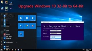 How to Upgrade Windows 10 32Bit to 64Bit Free [upl. by Emersen]