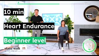 Cardiac rehab at home  10 min Heart Endurance Workout  Beginner level  The Cardiac Coach [upl. by Tiffy]