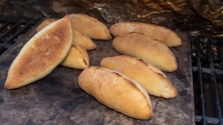 🇷🇺Russische Piroschki  Piroggen mit Hackfleisch und Ei Füllung vom Gasgrill  Пирожки с Грилля [upl. by Hungarian]