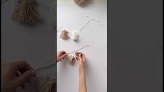 How to make a quick tassel tassels diytassel [upl. by Ursala]