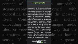 Steganography  CISSP [upl. by Spiro]