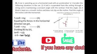 Ch 5 Q 41 Exercises Concepts of Physics Part 1 by H C Verma Newton’s Laws of Motion jeemains 🚀 [upl. by Werby]