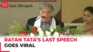 Ratan Tata’s last speech goes viral I dedicate my last years [upl. by Ballard73]