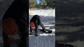 Welikebikes2 tried to snowboard… in ski boots skiing snow snowboarding fail [upl. by Winona420]