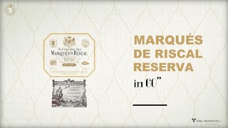 Wine Tasting Video Marqués de Riscal Reserva [upl. by Batty]