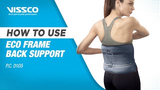 How to Use Vissco Eco Frame Back Support [upl. by Ruella]