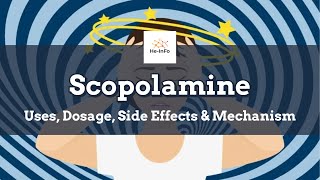 scopolamine  Uses Dosage Side Effects amp Mechanism  Transdermscop [upl. by Serolod]