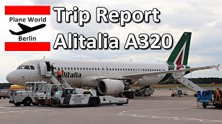 Trip Report  Alitalia Airbus A320  Economy Class  LIN  TXL [upl. by Brok]