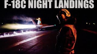 FA18C Hornet  Learning Night Carrier Landings amp TACAN  DCS WORLD [upl. by Llerrut]