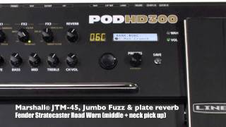 Line6 POD HD300  some clips [upl. by Scriven]