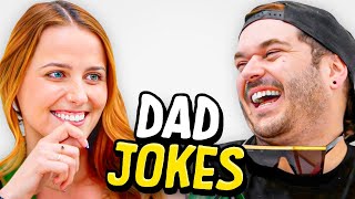 Dad Jokes  Dont laugh Challenge  Matt vs Kat  Raise Your Spirits [upl. by Asiulairam688]