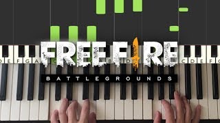 Free Fire Battlegrounds  Theme Song Piano Tutorial Lesson [upl. by Frayne]