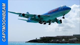 St Maarten Landings Dangerous Airports [upl. by Yonit]