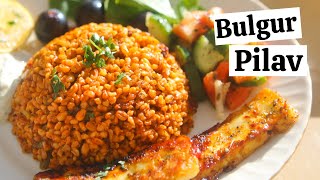 TURKISH BULGUR PILAF  Bulgur Pilavı  Bulgar Wheat Pilaf Recipe  HEALTHY amp DELICIOUS [upl. by Spurgeon294]