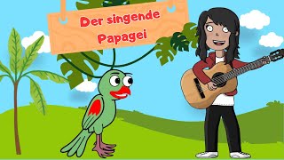 PapageiKinderlied – Fröhlicher Song im Dschungel [upl. by Airtemad]