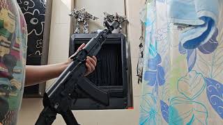 VFC AK74M GBB 介紹 射擊 火光tracer [upl. by Nwahc]