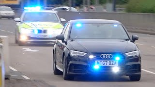 Tactical Vehicle Intercept Unit Audi S3 amp BMW 330d Responding  Greater Manchester Police [upl. by Yerffoej]