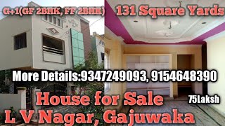 House for Sale  GajuwakaL V Nagar  91546483909347249093 [upl. by Ayimat]