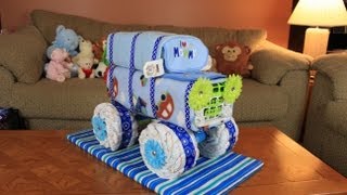 Diaper Utility Vehicle quotDUVquot Diaper Cake [upl. by Luce]