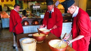 MONT SAINT MICHEL  Making La Mère Poulard Omelettes [upl. by Keldah]